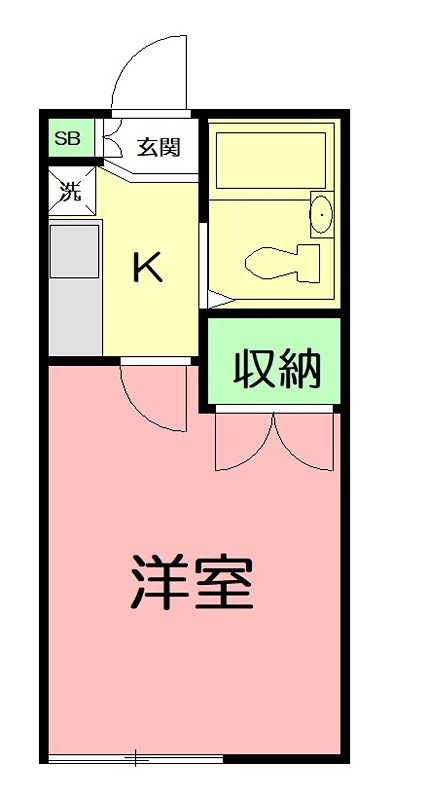 クエスト横浜 201号室 間取り