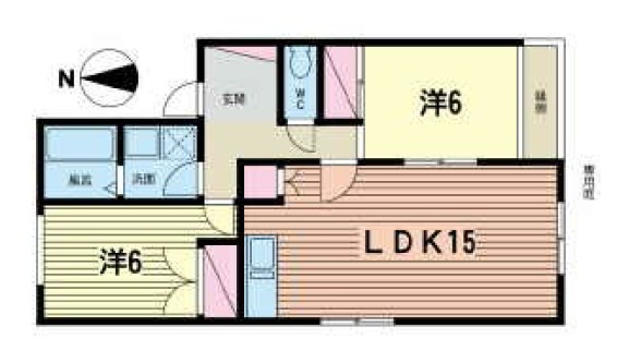 パルデンス茅ヶ崎 101号室 間取り