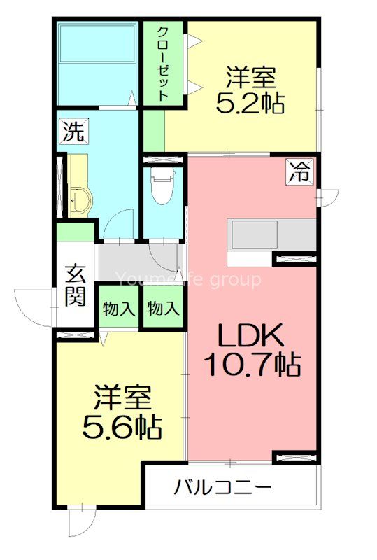 ラフター 303号室 間取り