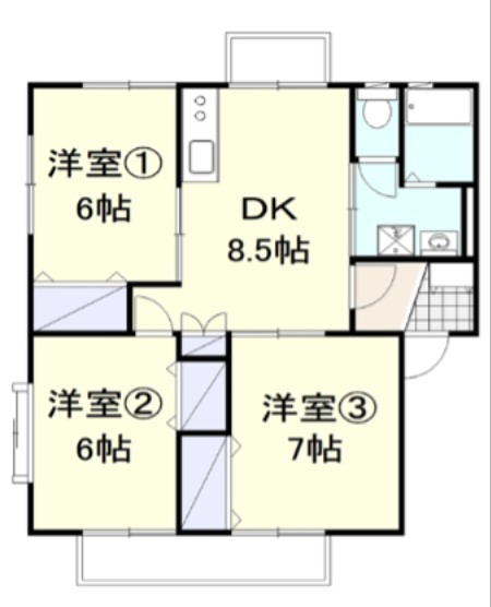 ベルフォーレＢ 201号室 間取り