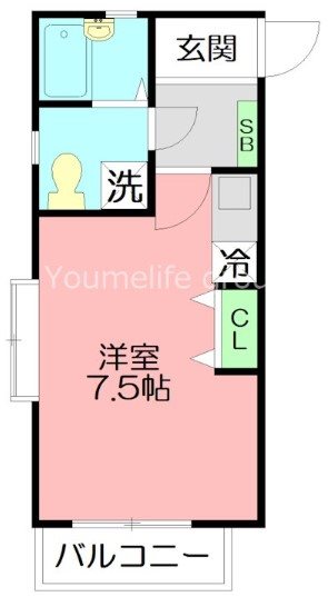 ロワール湘南 Ｇ203号室 間取り