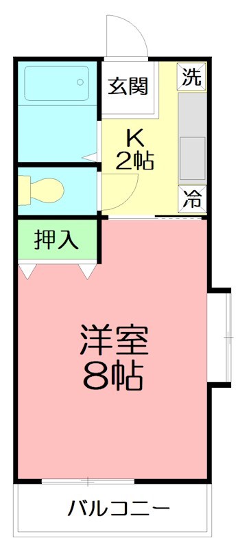 ヴァン　シャンテ 101号室 間取り