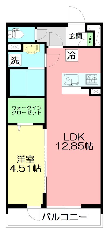 リブリ・ラサンテ湘南 203号室 間取り