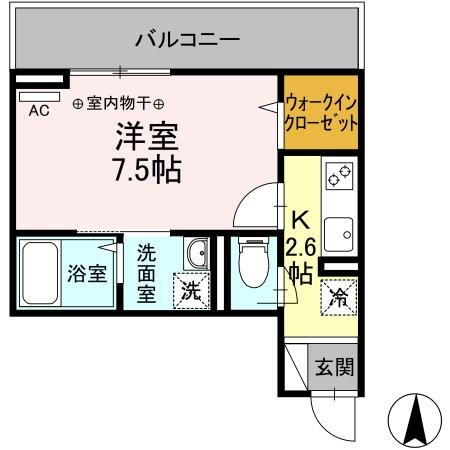 ヴィクトワール 202号室 間取り