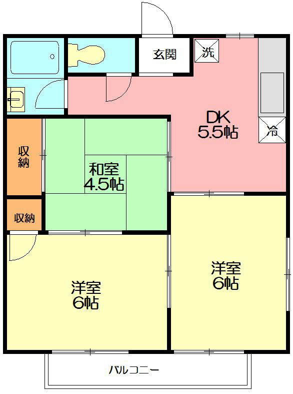 ハイツＫ 201号室 間取り