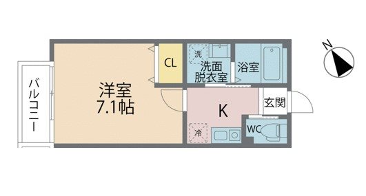 プルミエール 202号室 間取り