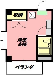 ドムール平塚  401号室 間取り