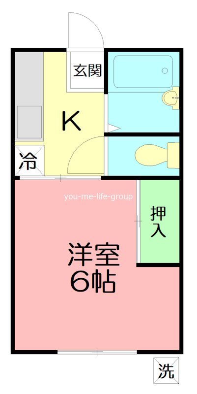 THアルファー 202号室 間取り
