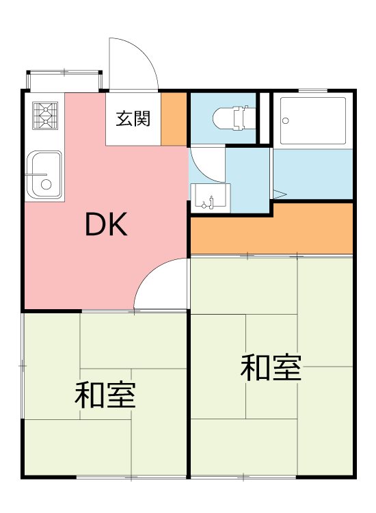 宮崎ハイツ 102号室 間取り
