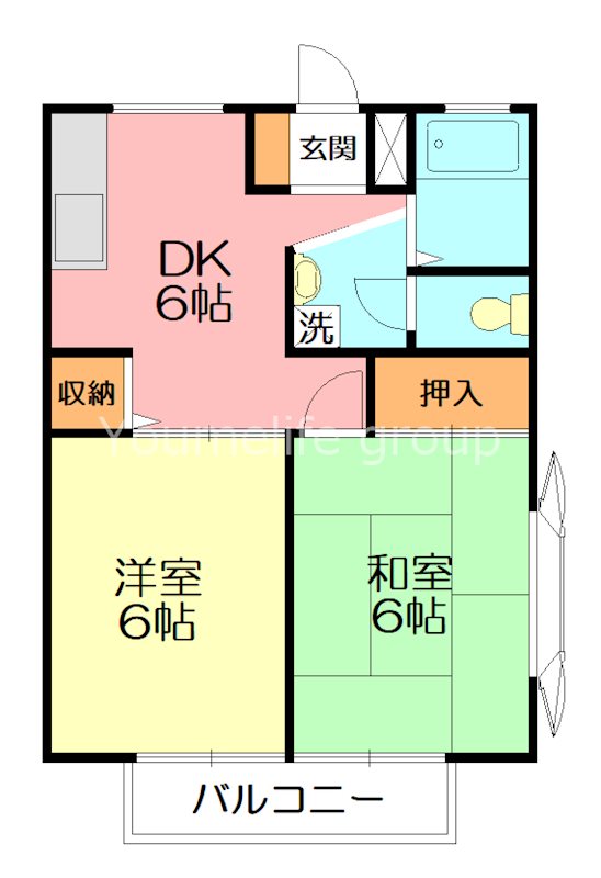 サンシティ寿美 101号室 間取り