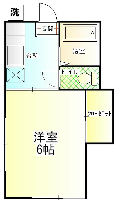 コーポヤマシタ 208号室 間取り