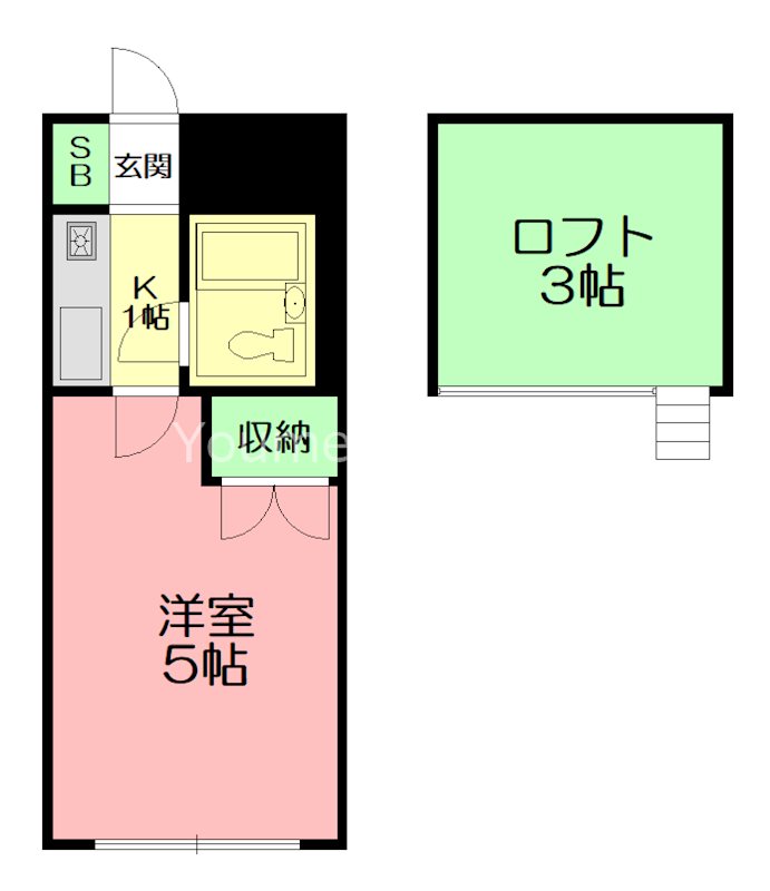 リモード本厚木B棟 208号室 間取り