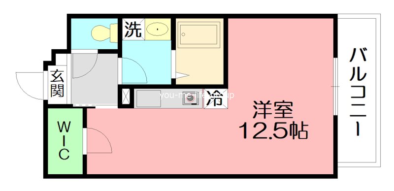 プラザフローラル 401号室 間取り