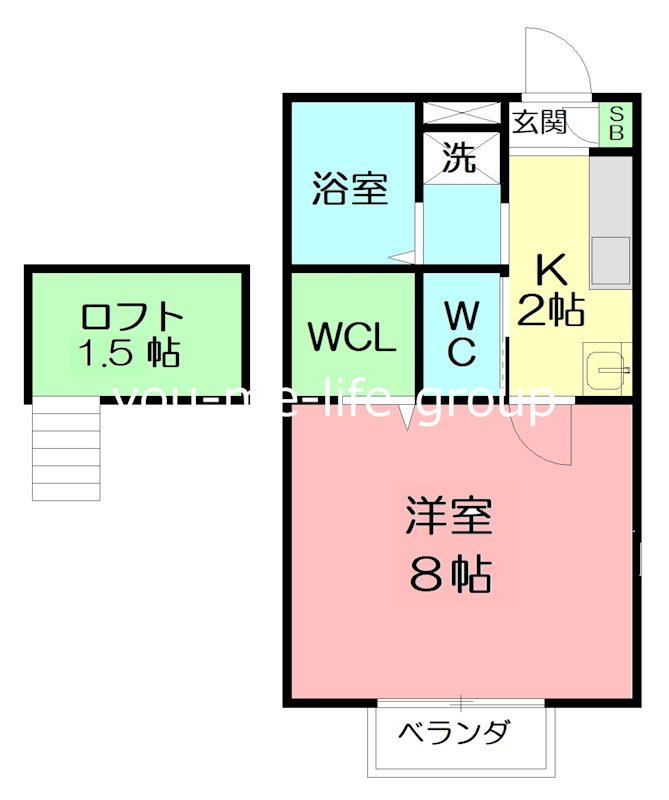 ALAND 205号室 間取り