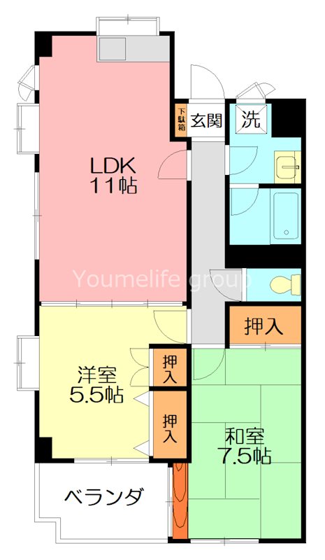 カサフェリース 302号室 間取り