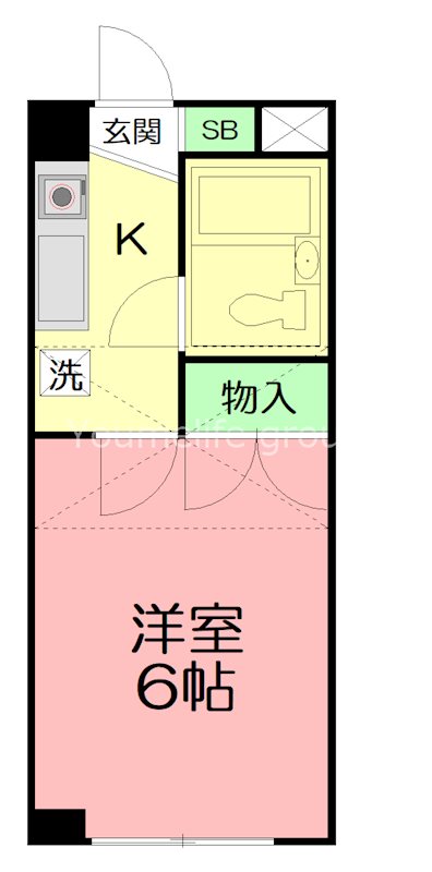 ジョイパレス平塚 303号室 間取り