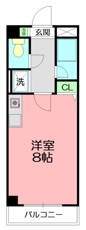 アブルームシマ 203号室 間取り