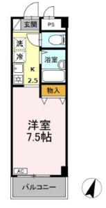湘南absⅠ 317号室 間取り