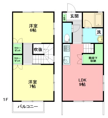 カーサ　ブライト　サンズ 1号室 間取り