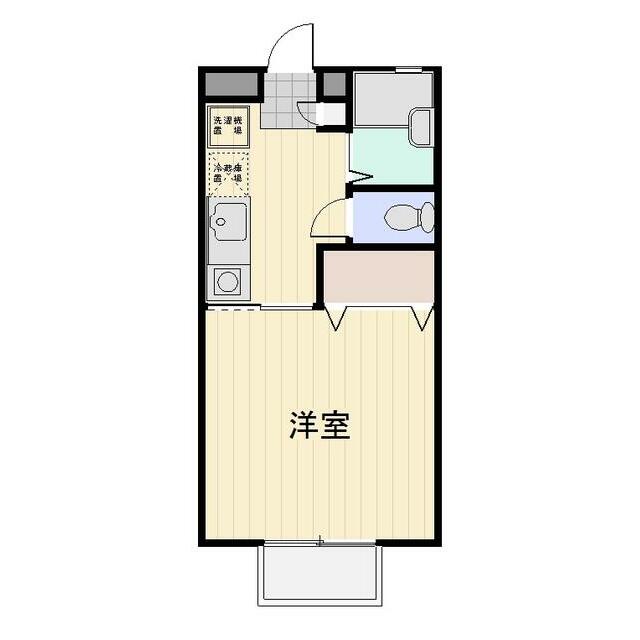ロイヤルヒルズ Aー202号室 間取り