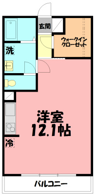 プレセンスK 601号室 間取り