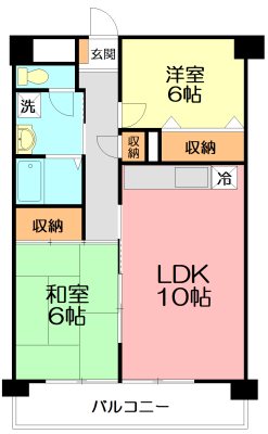 エクレール湘南 202号室 間取り