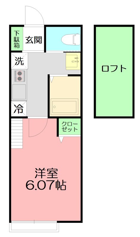 ブランノワールⅡ 204号室 間取り
