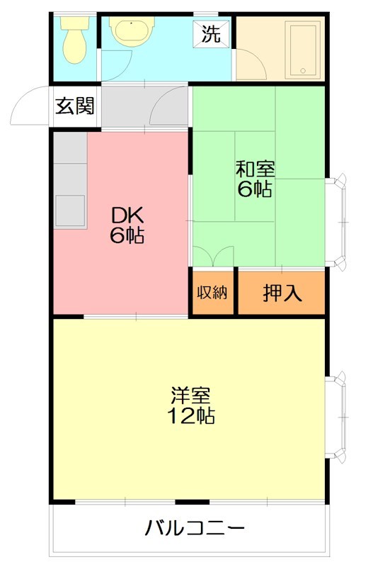 フローラルハイツ 201号室 間取り