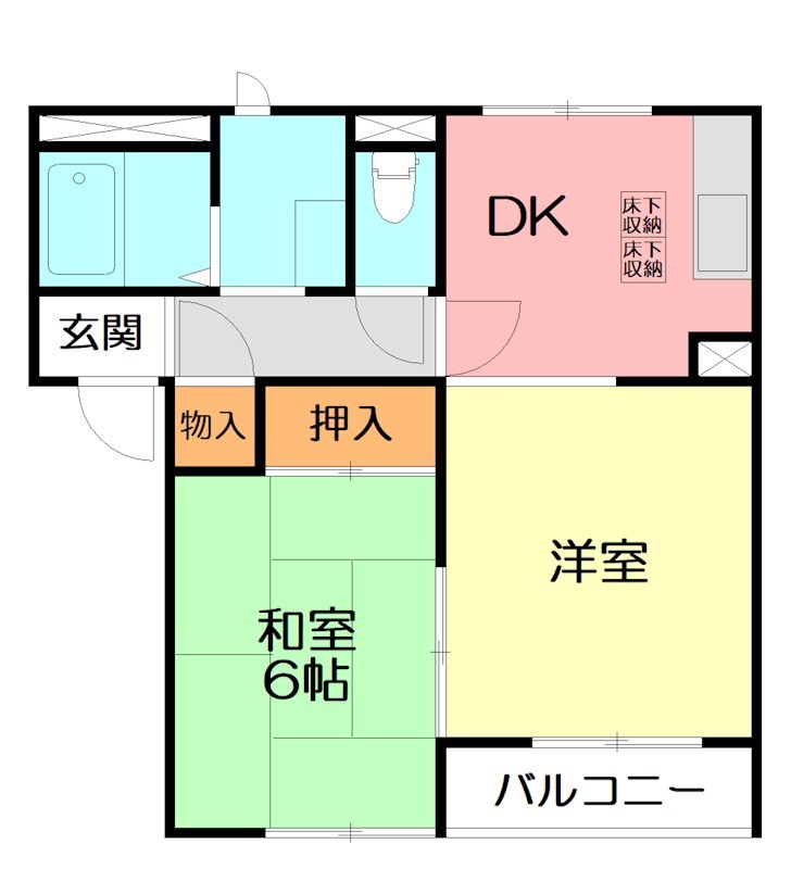 ハイツ彩風Ｃ 203号室 間取り