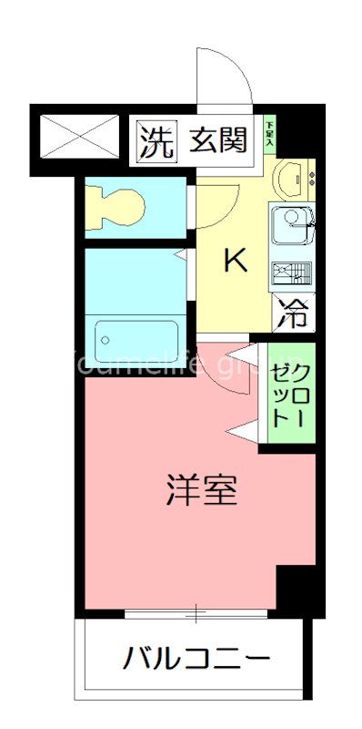 シュガーロックハウス 207号室 間取り