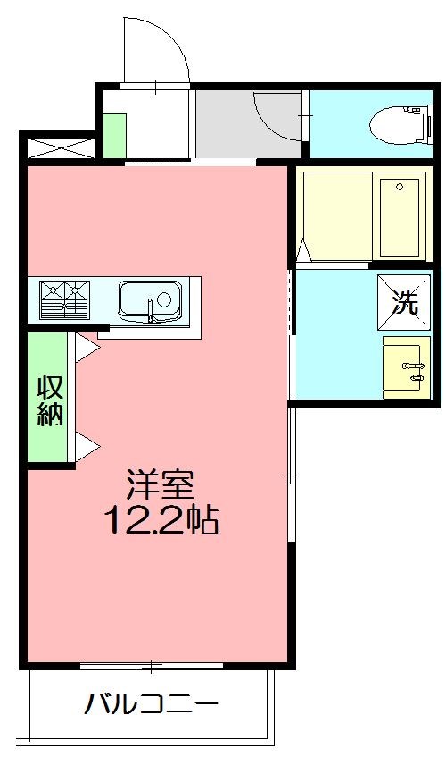ホクラニ  202号室 間取り