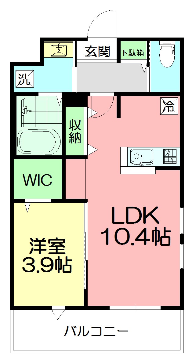 メゾンイナモトⅡ 405号室 間取り