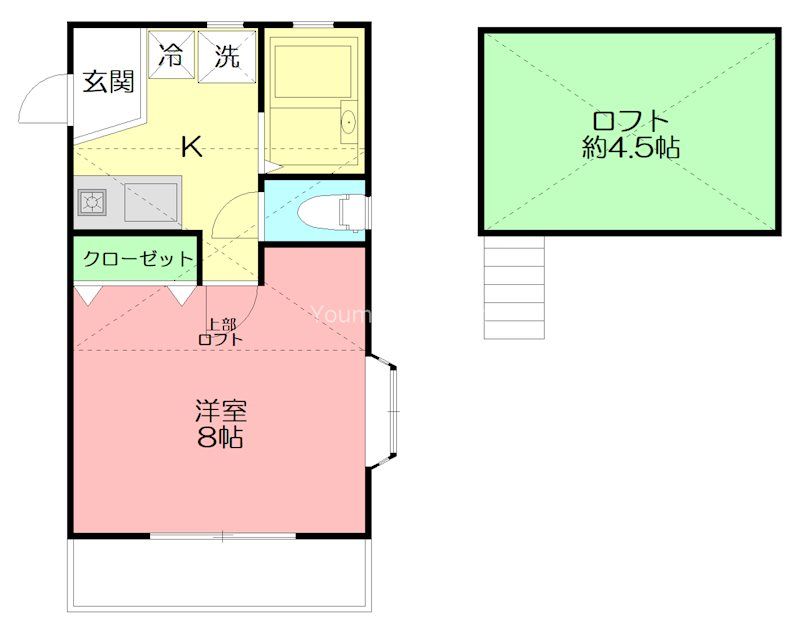 シャローム湘南  205号室 間取り