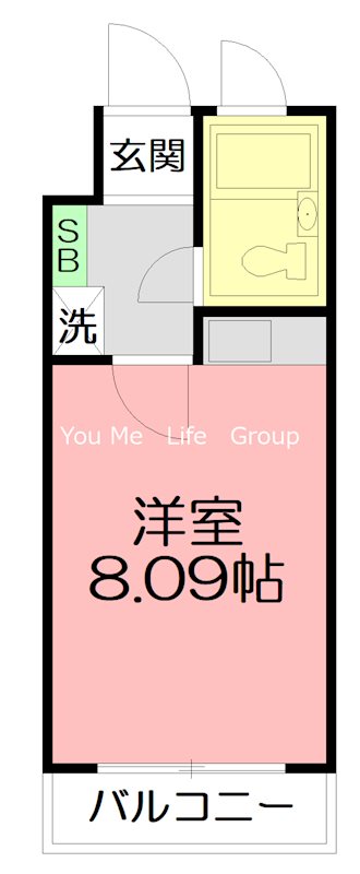 アショカニーローズ館 201号室 間取り