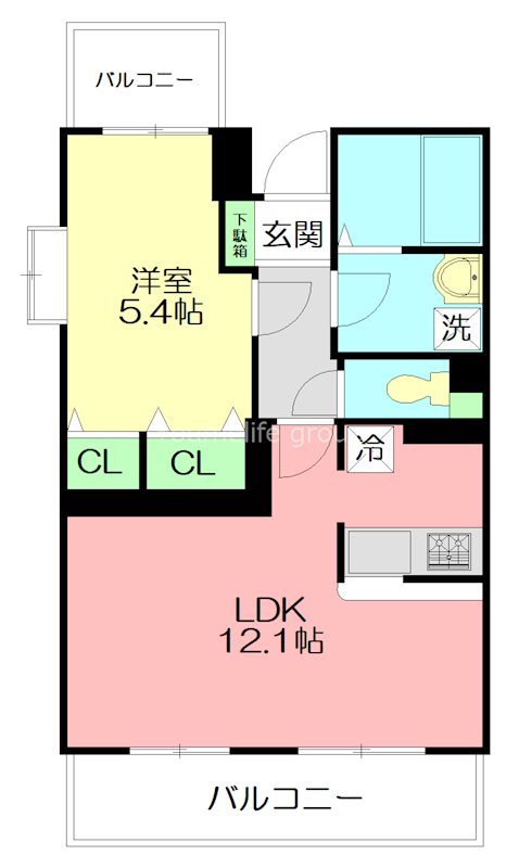 ルシエール桜台 104号室 間取り