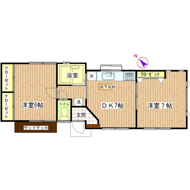 メゾン美々 101号室 間取り