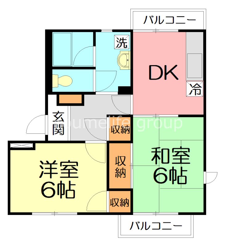 エクセルアイ壱番館 201号室 間取り