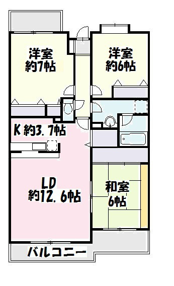 ファーストヒル天神 202号室 間取り