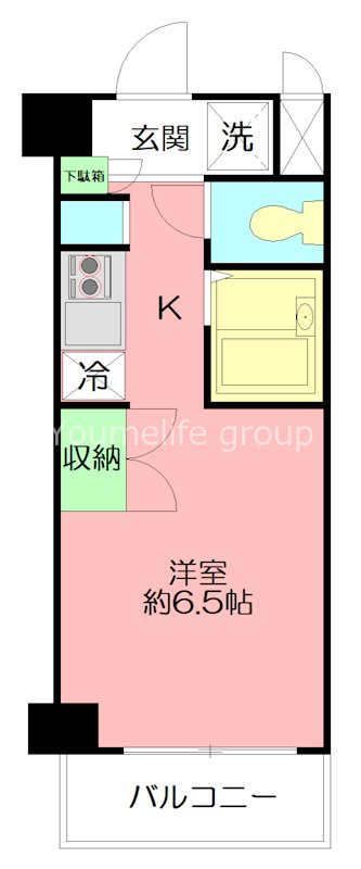 ラグゼナ本厚木 206号室 間取り