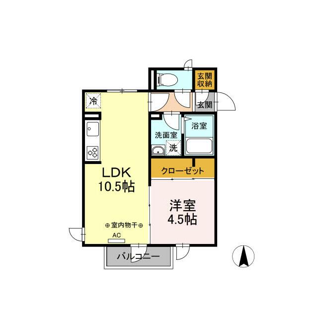 ALLES 202号室 間取り