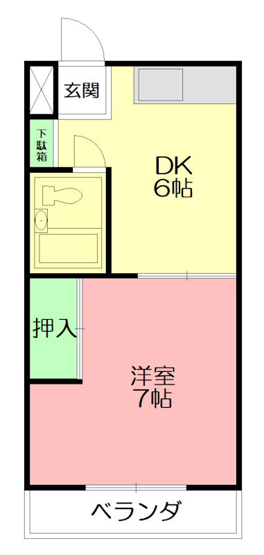 メゾン足立 303号室 間取り
