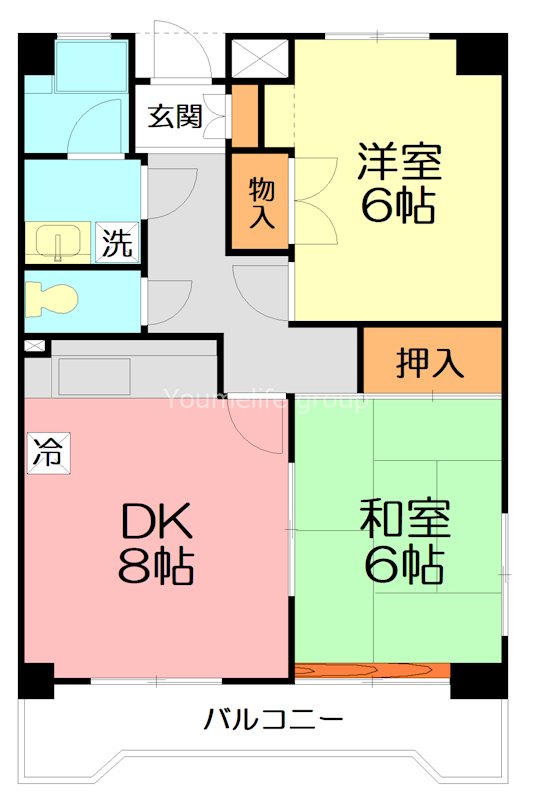 レジデンス和 501号室 間取り
