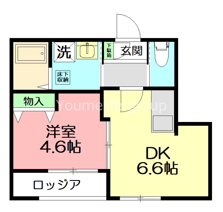 木の花マンション 303号室 間取り