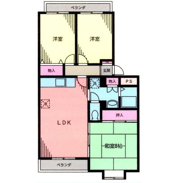サニーヒル石川１ 203号室 間取り