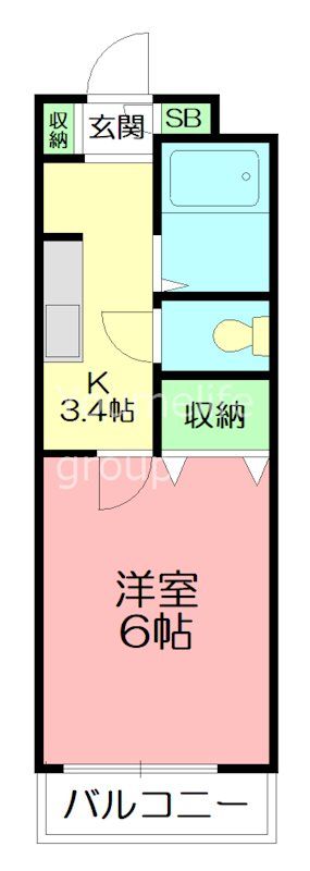 アーバンライフ中町 303号室 間取り