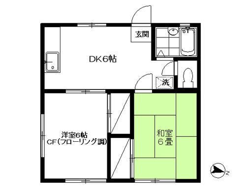ハイムコーラル 101号室 間取り