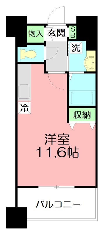 スタービレ海老名 904号室 間取り