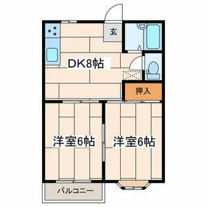 エトワールＡ 102号室 間取り