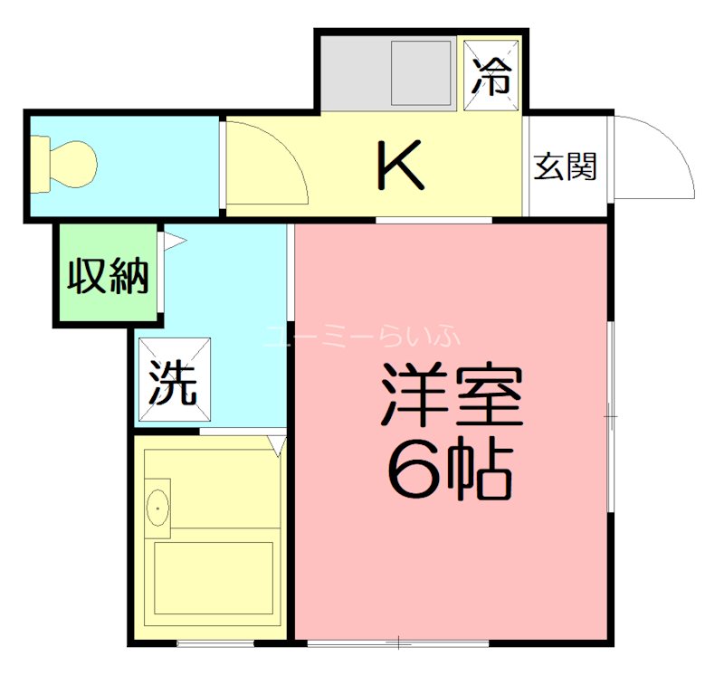 メゾンK3 101号室 間取り