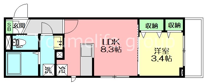 PhilMare湘南East(フィルマーレ) 203号室 間取り